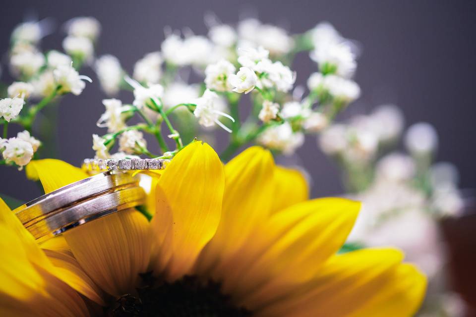 Flower and rings