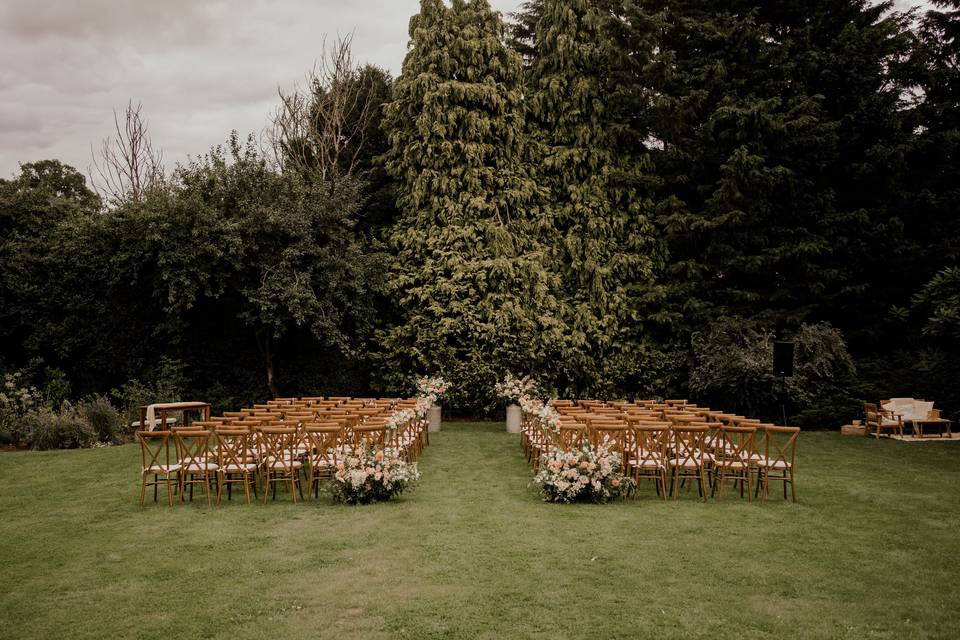 Ceremony set up