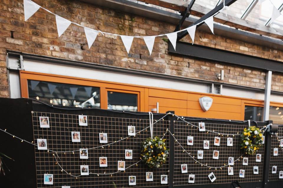 Yard wedding breakfast