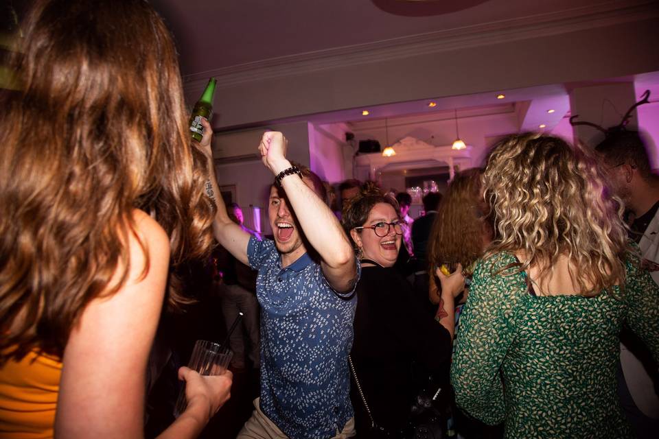 Dining room dance party