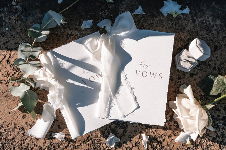 Vow booklets