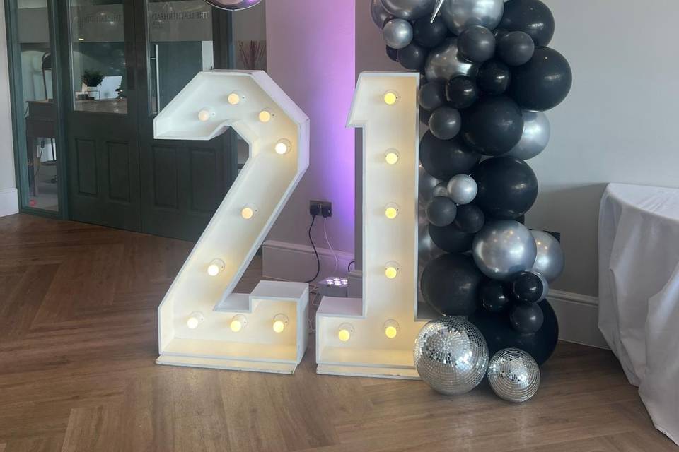Number hire and balloon hire