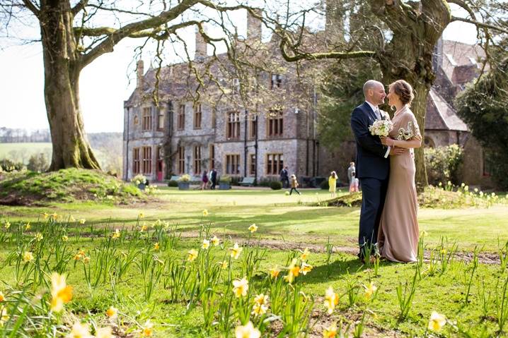 Spring wedding, Huntsham Court