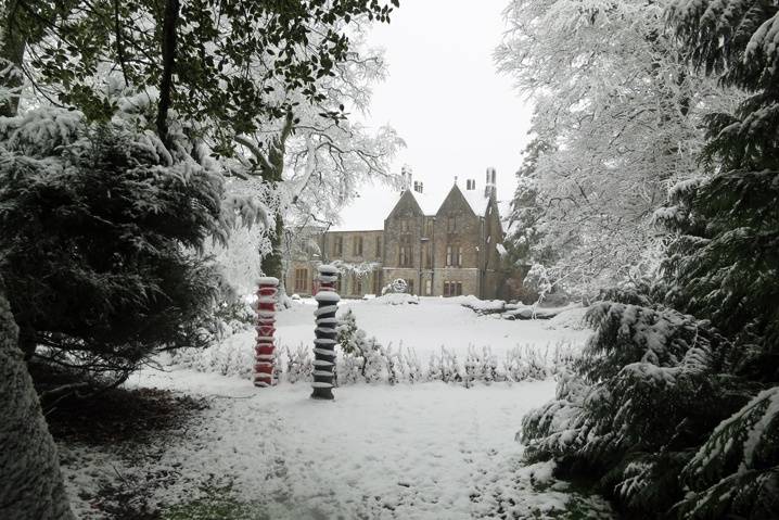 A Winters view to Huntsham Court