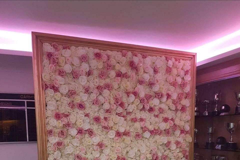 Framed Flower Wall