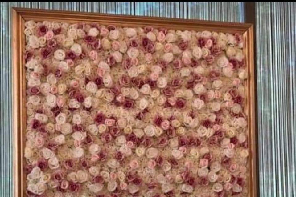 Framed Flower Wall Backdrop