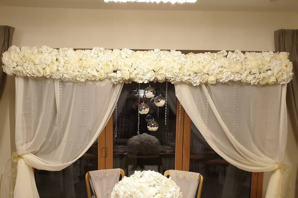 Ivory Floral Arch