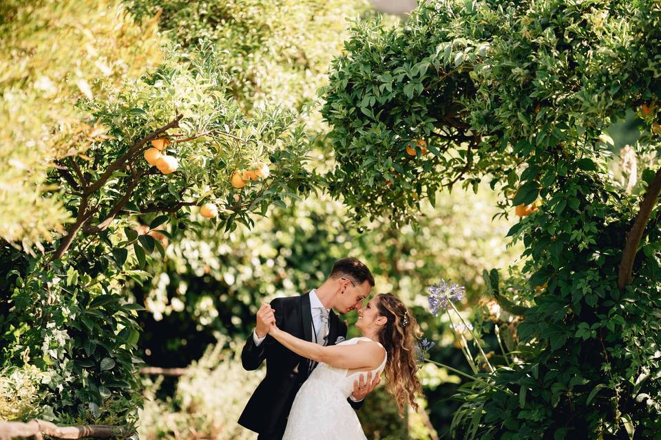 Photo of the bride and groom