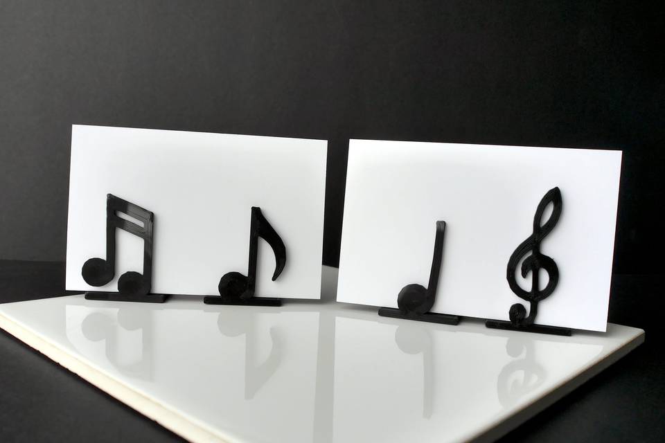 Music Note Card Stands