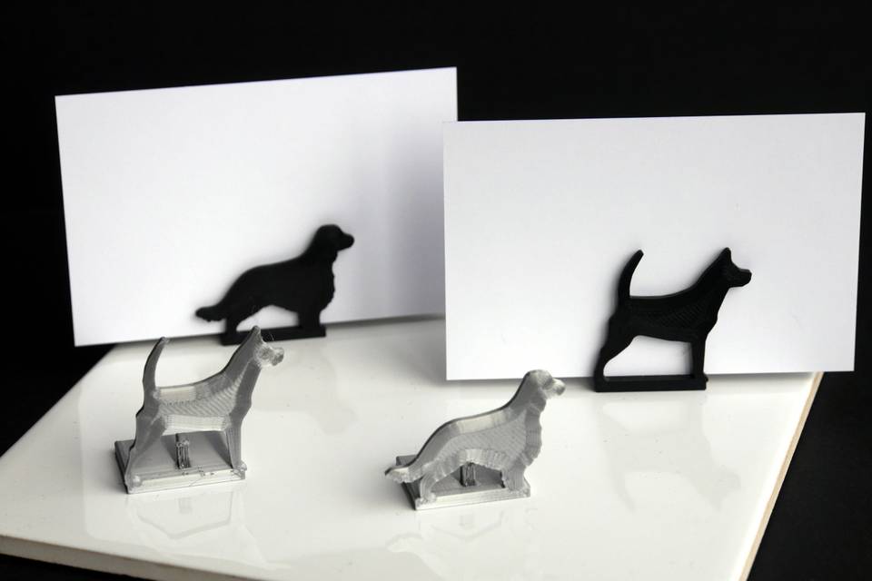 Dog shape place holders