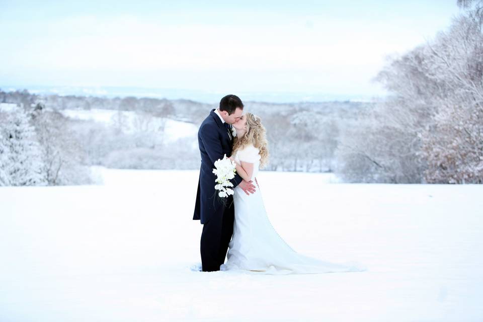 The snowiest wedding day ever