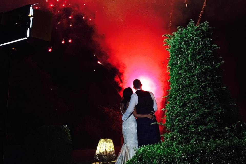 Wedding fireworks