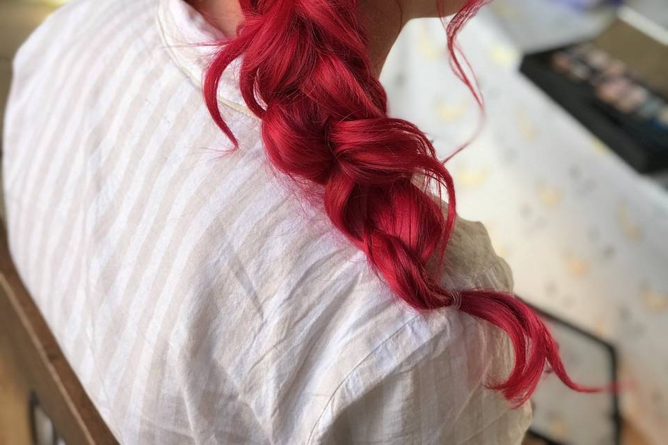 Vibrant hair colour