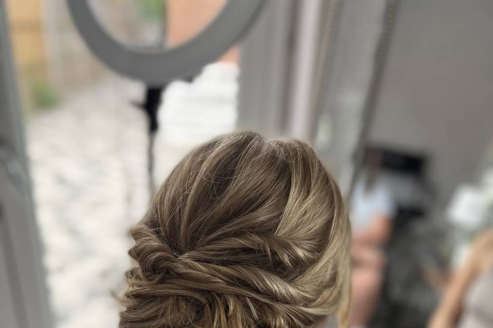 Bridal updo