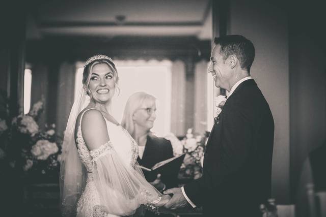 Smiling guest-of-honour