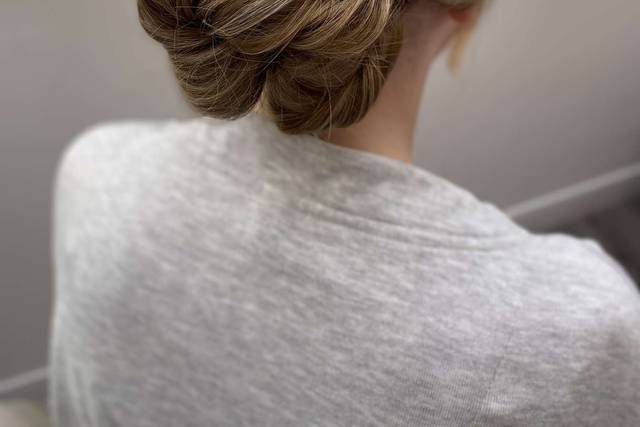 Structured twist updo
