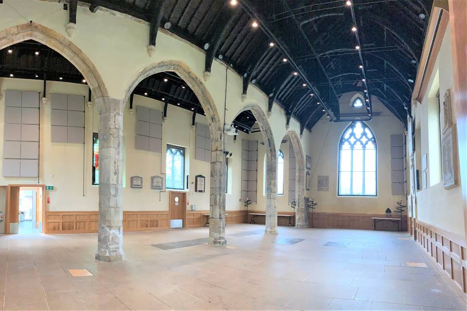 Panoramic of empty NCEM