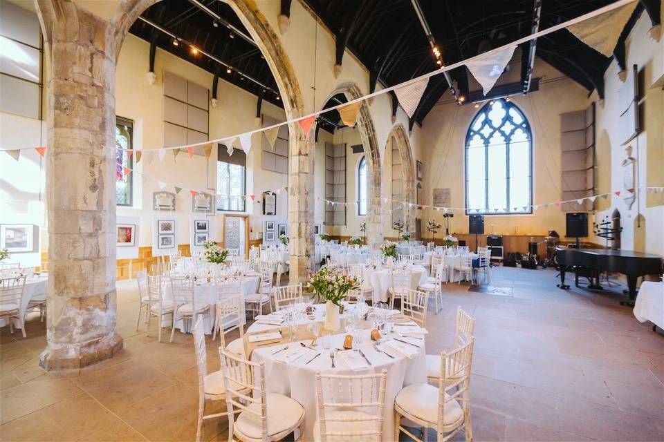 Main church space with Piano