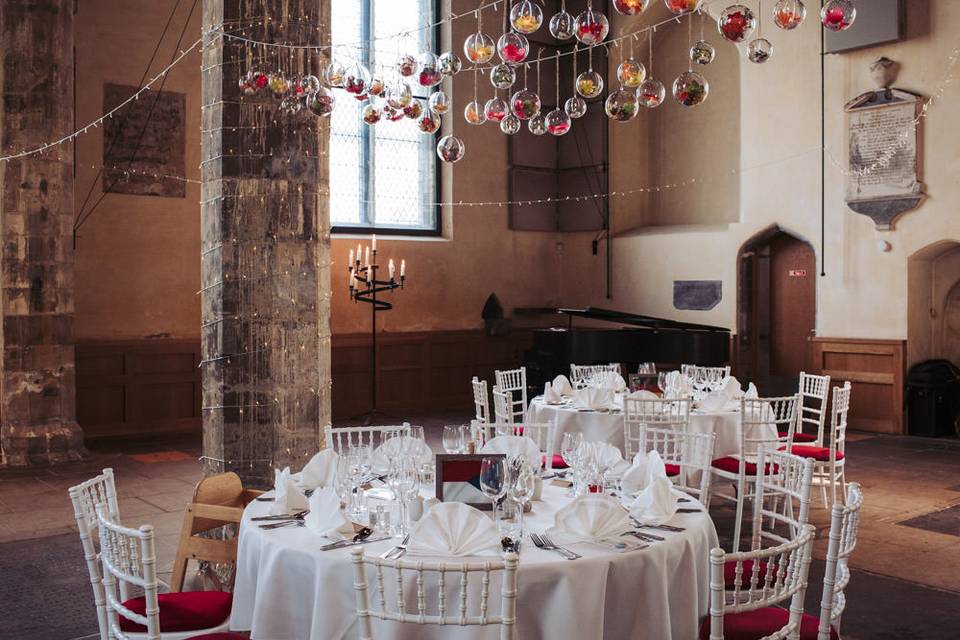 Main church space with Piano