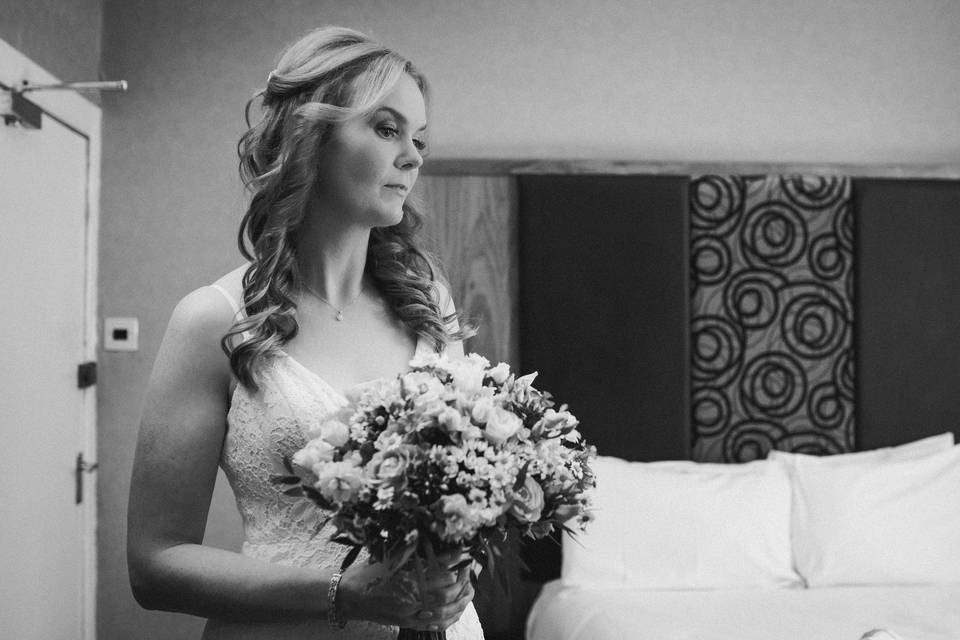 Bridal prep portrait