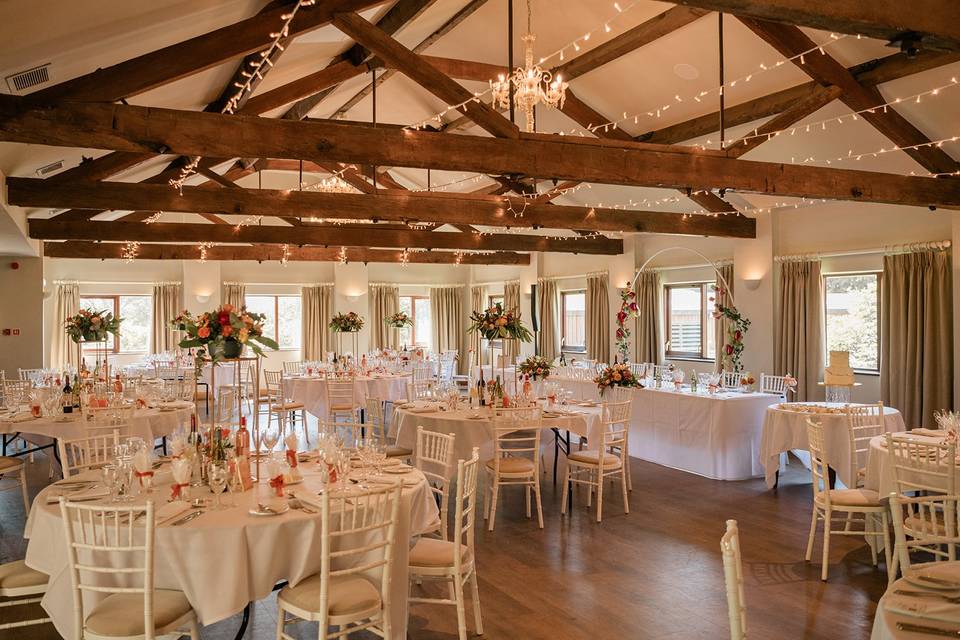 Wedding breakfast room