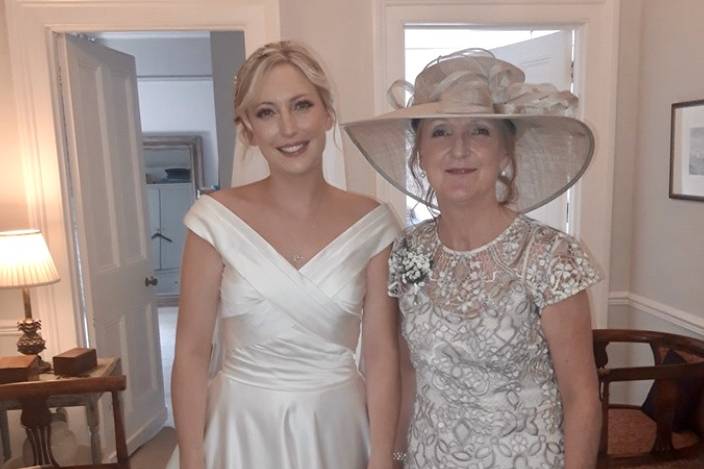 Bride and mum.