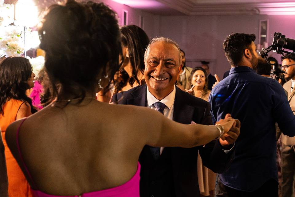 Lovely moment with dad