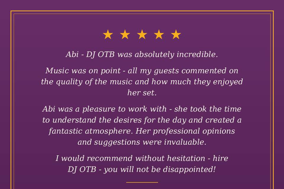 Hire DJ OTB