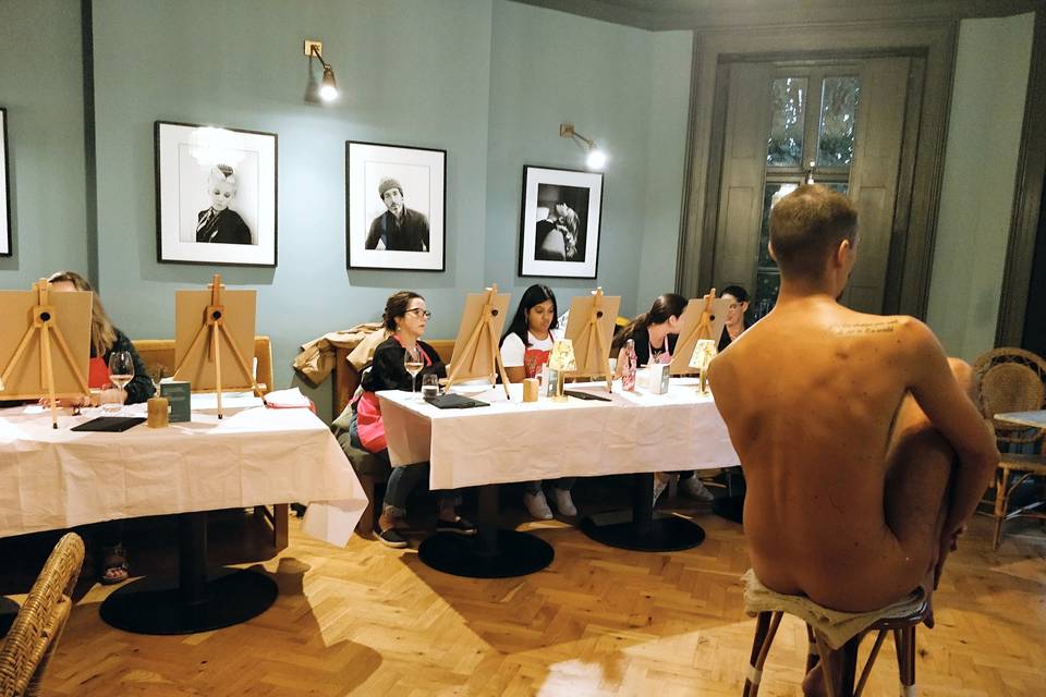 Live drawing and painting workshop