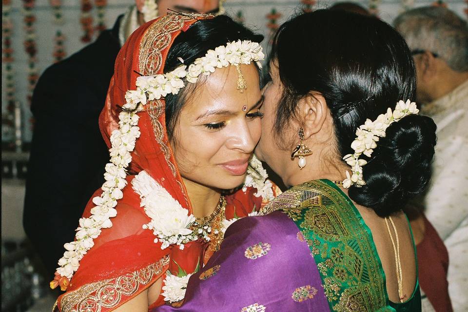 Bride and mother