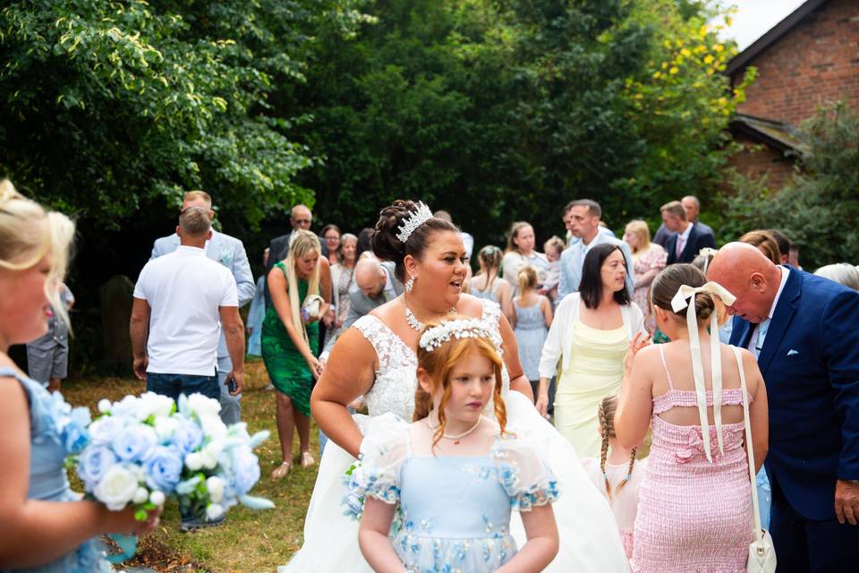 Candid photos with guests