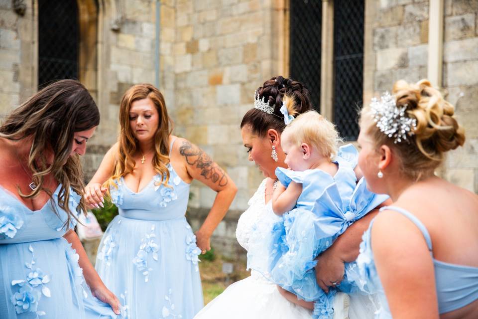 Candid photos with guests
