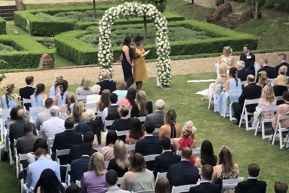 Wedding Blessing in the garden