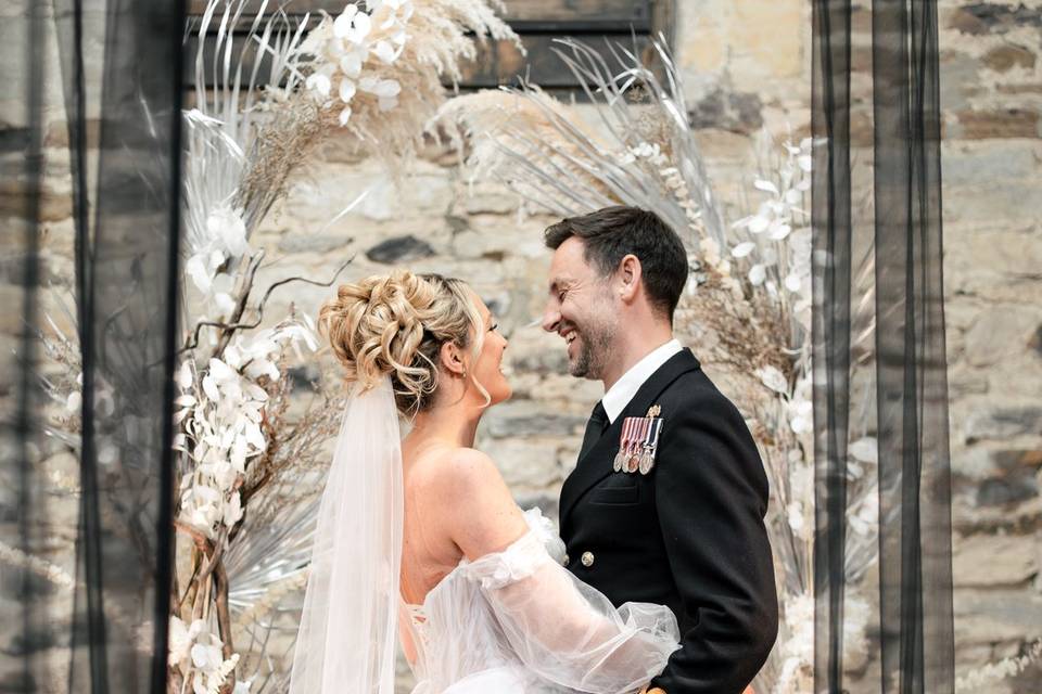 Bride and groom