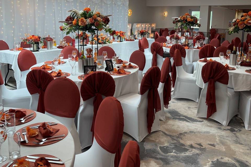 Orange wedding