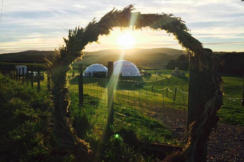 Domes at sunset