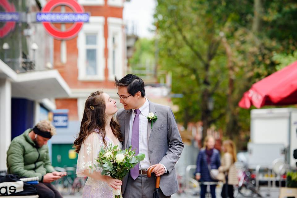 London Wedding street capture