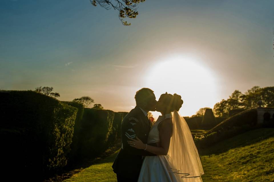 Bride at Notley Abbey