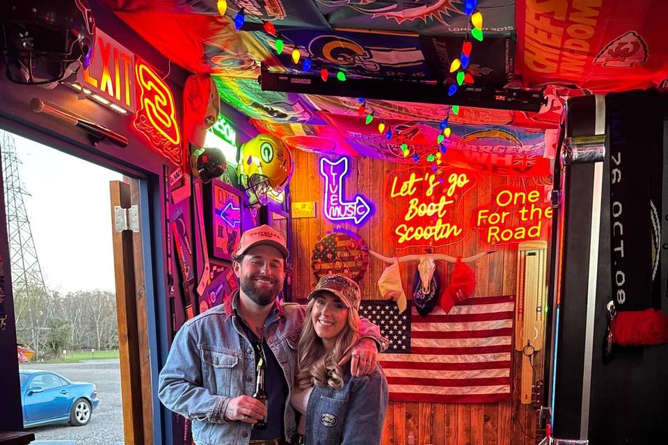 Inside dance floor area