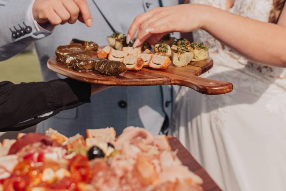 Bride & Groom canapes