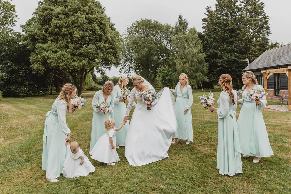 Pastel flowers summer wedding