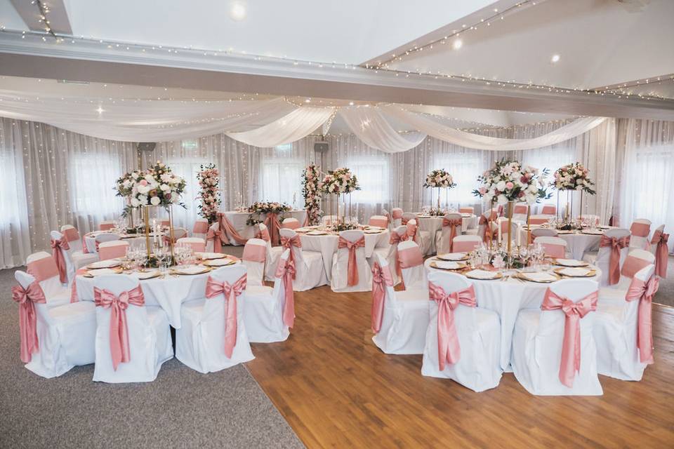 Pink Wedding Set Up