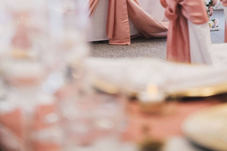 Pink Wedding Set Up