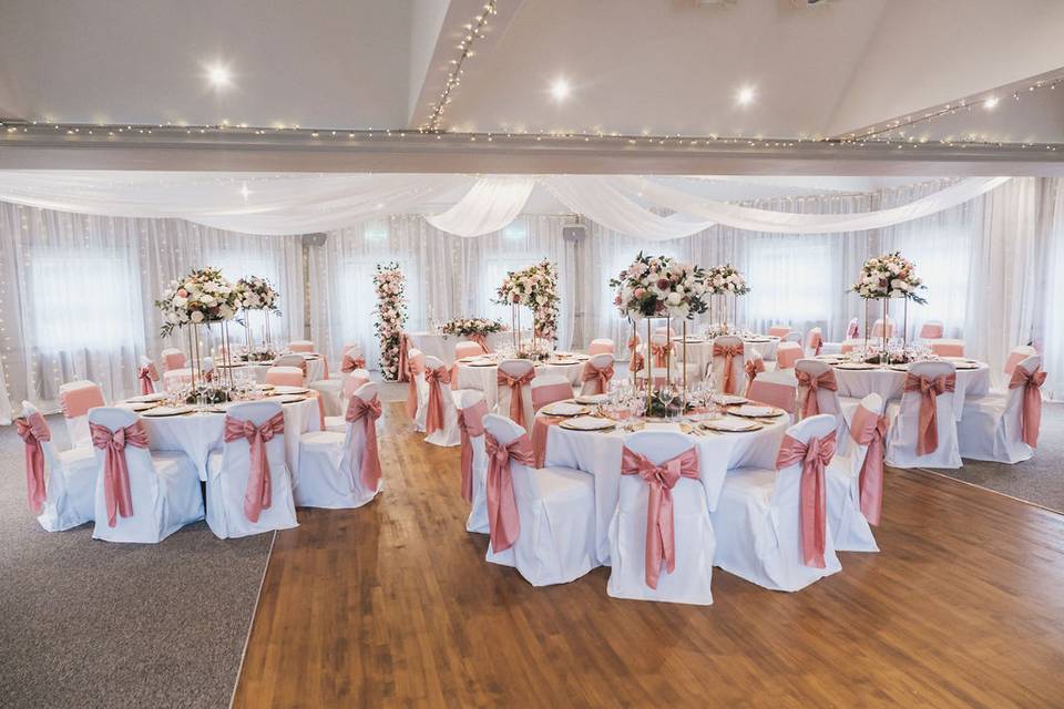 Pink Wedding Set Up