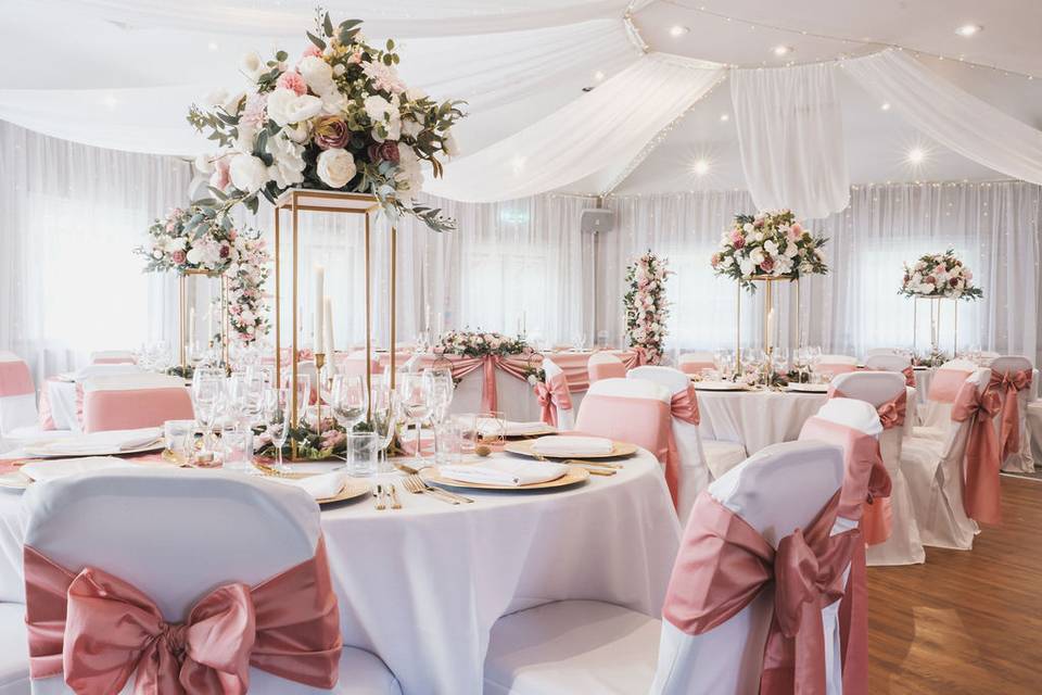 Pink Wedding Set Up