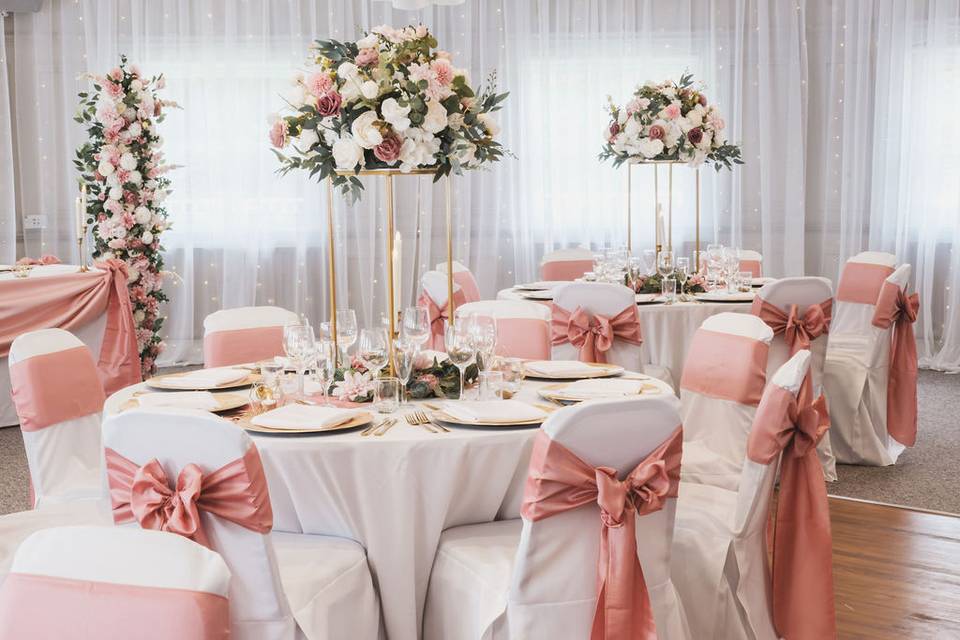 Pink Wedding Set Up