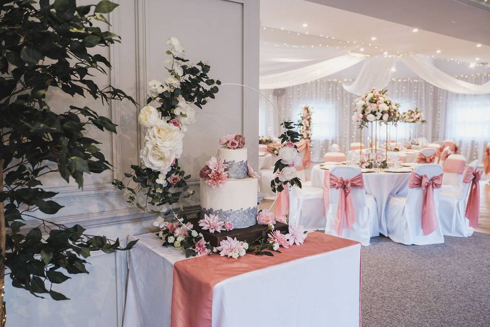 Pink Wedding Set Up