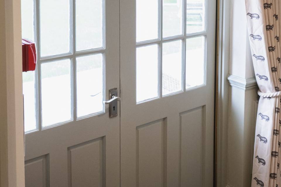 Doors to private garden