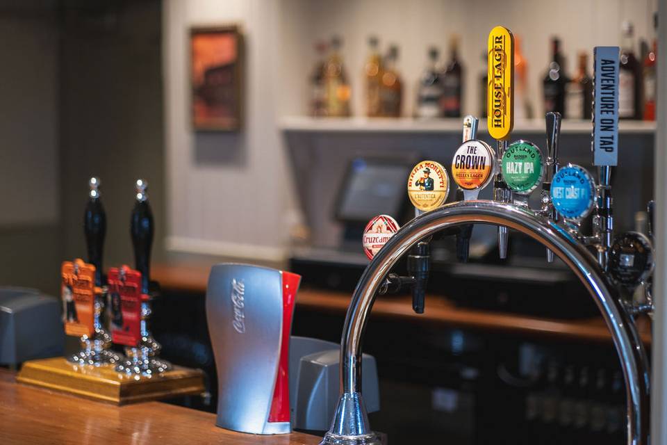 Beers on tap