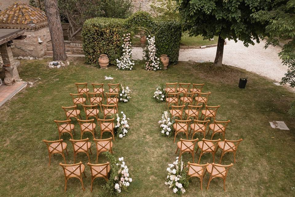 Ceremony set up